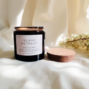 Brown and White Minimalist Candle Holders